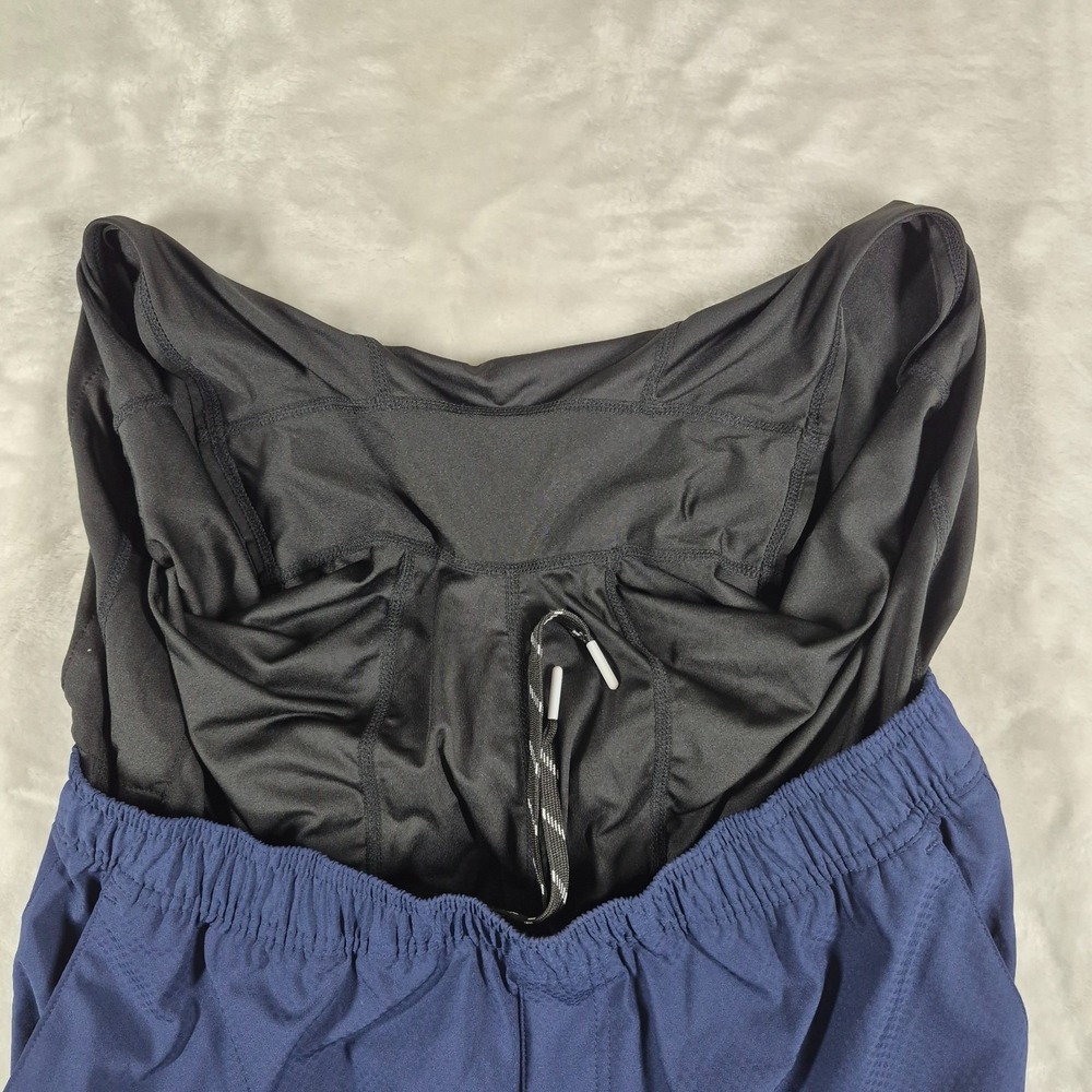 Legends Shorts Men's Medium Blue 7" Inseam Lined Gym Workout Active Running - Picture 5 of 8